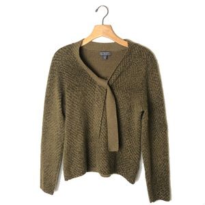 CLASSIQUES ENTIER green lambswool angora sweater